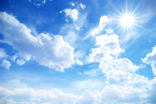 Clouds – just hanging there in the sky