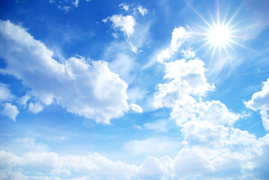 Clouds – just hanging there in the sky